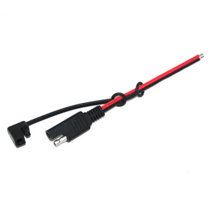 18AWG 2-pins SAE connector pigtail kabel met stofkap, PVC geïsoleerde kabel voor motorfietsen, auto's en zonne-energie - Product Image 1
