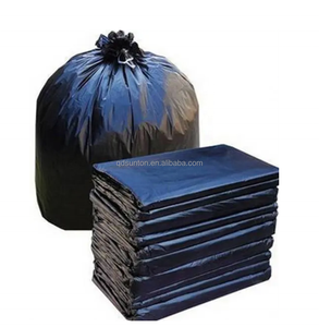 Heavy Duty Recycled <b>Large</b> Portable Black Hdpe Plastic <b>Bin</b> Liner Trash Bags / Garbage Bags - Product Image 1
