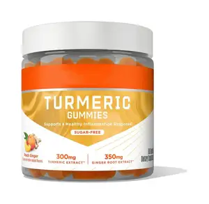 Factory direct sale high quality manufacturer OEM hot selling Turmeric vegan Gummies, 60 counts