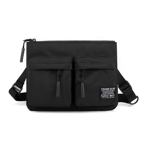 Wepower Bolso cruzado para hombre, bolso de pecho de nailon negro, moderno, para uso diario, verano 2023 - Product Image 3
