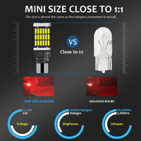 Bombilla Led T15 Súper Brillante YOBIS 12V 24V para Coche 4014 45smd Canbus 921 912 W16w Luz de Freno, Trasera y de Reversa en Blanco, Ámbar y Rojo