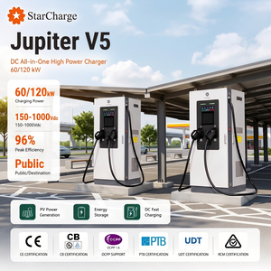 Cargador de Vehículos Eléctricos Starcharge Jupiter V5 60kW CCS2 de Doble Conector, IP55, IK10, 96% de Eficiencia Pico, Amplio Rango de Voltaje CC - Product Image 1