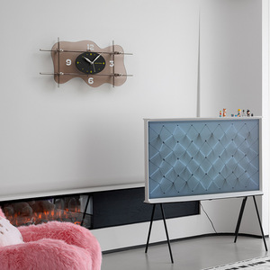 Wozoom Creative Minimalist Wall <b>Clock</b> Irregular Shape Analog Silent <b>Battery</b> Powered Living Room Decor - Product Image 1