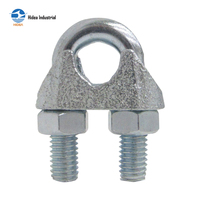Verzinkte Schmiedeeisen DIN 741 Drahtseilklemmen Hochbelastbar 3-40mm EN 13411-5 Kabelklemmen für Hebe- und Marineanwendungen