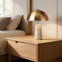 Lampe de table champignon de style nordique, design italien, en marbre, pour chevet, salon, canapé, chambre à coucher et bureau, luxe léger