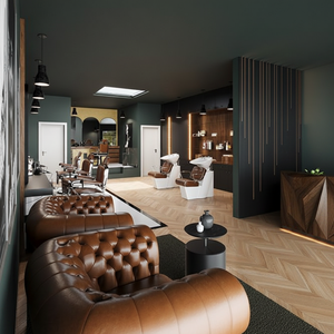 Muebles de salón comerciales profesionales modernos, silla de lavado de pelo de madera, champú para comedor, gimnasio, almacén al aire libre, centro comercial, apartamento - Product Image 3