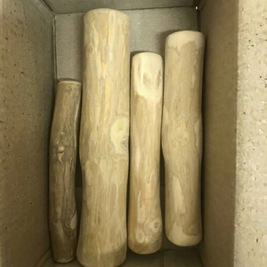 Jouets à mâcher pour chiens en bois écologiques et résistants aux morsures - Saveur originale, jouets interactifs pour l'entraînement des molaires - Product Image 1