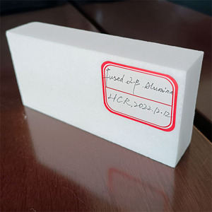 Brique <span class=keywords><strong>réfractaire</strong></span> en alumine alpha et bêta coulée par fusion de dimension précise pour four à verre flotté - Product Image 5