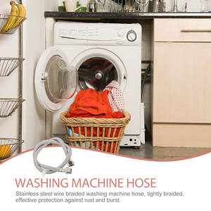 <span class=keywords><strong>Tubo</strong></span> <span class=keywords><strong>de</strong></span> extensión <span class=keywords><strong>de</strong></span> <span class=keywords><strong>lavadora</strong></span> <span class=keywords><strong>de</strong></span> acero inoxidable OEM 3/4 "X 6 pies Manguera <span class=keywords><strong>de</strong></span> <span class=keywords><strong>lavadora</strong></span> a prueba <span class=keywords><strong>de</strong></span> explosiones Línea <span class=keywords><strong>de</strong></span> suministro <span class=keywords><strong>de</strong></span> agua fría y caliente universal - Product Image 2