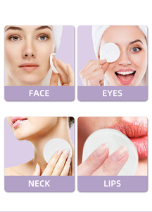 Disques de coton biodégradables 3 couches en coton biologique, écologiques, pour le visage, les lèvres, le vernis à ongles et le démaquillage, emballage scellé, vente en gros - Product Image 6