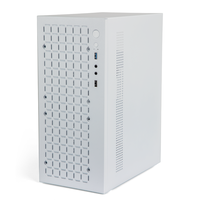 Boîtier PC RGeek Micro ATX, boîtier PC Mini PC ITX, boîtier d'ordinateur de bureau Micro ATX MATX DTX ITX Mini PC, prend en charge les disques durs 3,5 pouces