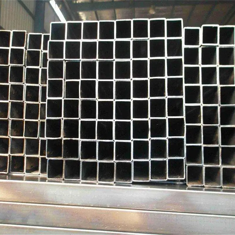 하이 퀄리티 블랙 사각 파이프 철 직사각형 튜브 용접 아연 도금 사각 강관 건설