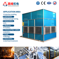 Compresores de Sistema de Refrigeración por Agua Profesionales de 20 Toneladas, Torre de Agua de Refrigeración de Circuito Cerrado