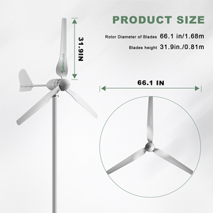 Smaraad 1500W Horizontal <strong>Wind</strong> <strong>Turbine</strong> 12V 24V 48V Polish Warehouse Horizontal Axis <strong>Wind</strong> <strong>Turbine</strong> for Home - Product Image 2