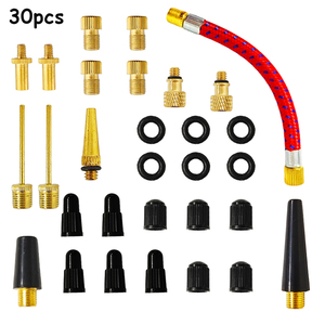 Juego de 30 Adaptadores de Válvula para Bicicleta SV AV DV, Adaptador de Cobre para Bomba de Neumáticos de Bicicleta, Kit de Accesorios para Inflador - Product Image 4