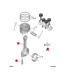 Pièces détachées automobiles Système de moteur automobile <span class=keywords><strong>Nouvelle</strong></span> tige de connexion pour Peugeot 3008 308 Citroën <span class=keywords><strong>C4</strong></span> B7 C5 X7 DS3 DS4 OE 060396 - Product Image 4