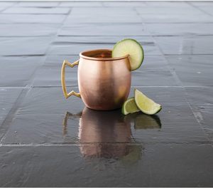 Toptan 16 Oz Moskova Mule Kupaları Paslanmaz Çelik Bardaklar Ergonomik Pirinç Saplı Kokteyl Bira İçecekleri Yıldönümü Düğün Hediyesi - Product Image 6