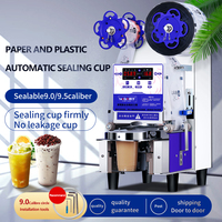 Machine de scellage automatique de table HENGZHI à haute précision pour gobelets en papier/film/bois pour bubble tea