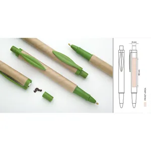 Penna con semi di carta riciclata, gadget ecologici - Product Image 2
