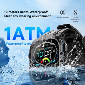 Montre connectée Amoled C26 2023 Montre connectée pour homme 1ATM étanche Écran HD 1,96 pouces 410*502 100+ sports 200+ cadrans de montre - Product Image 2