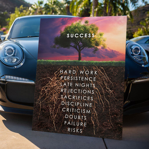 Peinture sur toile inspirante, citations de <span class=keywords><strong>motivation</strong></span> pour le <span class=keywords><strong>succès</strong></span>, affiches et tableaux muraux sur toile pour le bureau, pour garder le sourire et rester positif. - Product Image 3