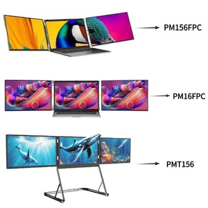 Monitor Portátil IPS de Negocios y Viajes TriCreate de 15.6 Pulgadas, 1080P FHD, Tipo C, con Triple Pantalla y Servicio Postventa sin Preocupaciones <span class=keywords><strong>para</strong></span> Computadora Portátil y Juegos - Product Image 2