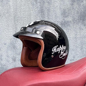 Casque Vintage pour Homme et Femme Certifié 3C Moto Électrique 3/4 Quatre Saisons Personnalité Universelle Couple Demi Casque - Product Image 6