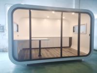 Maison conteneur moderne de luxe pour l'extérieur, hôtel mobile, pod de camping portable, cabane préfabriquée