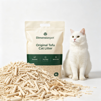 Litière pour chat en tofu en bandelettes, emballée sous vide, 6L, sans poussière, agglomération rapide, contrôle des odeurs, anti-adhésive, facile à ramasser, biodégradable, écologique