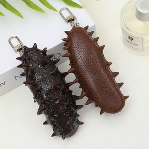 Bonne qualité Lidao Simulation Moyen Alliage <span class=keywords><strong>Porte</strong></span>-clés Pvc Photo Décoration Accessoires Mer Concombre Fruits De Mer <span class=keywords><strong>Porte</strong></span> Ornements Suspendus - Product Image 2