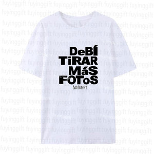 Camiseta 2025 Nueva de Algodón de Alta Calidad Unisex de Bad Bunny Nuevo Álbum DTMF Merch Fans Gira Debí Tirar Más Fotos - Product Image 4