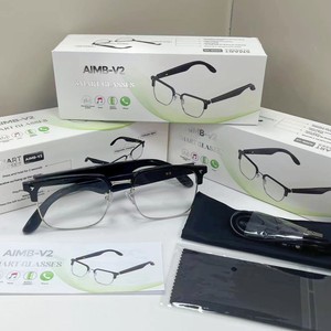 QSF AIMB-V2 Smart Glasses Music <strong>Switching</strong> AI Voice Assistant Outdoor Sports Anti Blue Light Lenses - Product Image 2