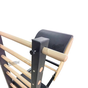 Baril d'escalier de Pilates portable et réglable avec design de <span class=keywords><strong>chaise</strong></span> Wunda - Équipement en bois d'érable peu encombrant pour la salle de sport à domicile et le studio - Product Image 4