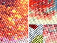 Usine OEM ODM, Vente en Gros, Personnalisation, Kits de Peinture Diamant 5D Couleurs, Style Américain, Paysages et Animaux