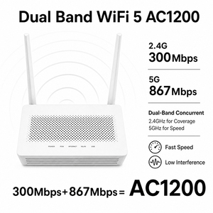 Módem de Acceso Óptico EG8145V5 5/12 Cat ONT Usado con Chip Huawei Hisilicon, 4GE+1TEL+1USB, WIFI 5 de Doble Banda 2.4G 5G, Router XPON ONU - Product Image 3