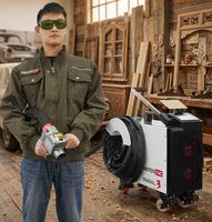 Machine de nettoyage au laser pulsé 500W pour la restauration de meubles en bois, l'élimination du vernis et le rénovateur de bois ancien