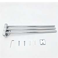 Moderno Ahorrador de Espacio 180 °   Toallero Giratorio de Acero Inoxidable para Montar en la Pared, Barra para Toallas de Baño