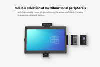 Hardware POS de buena calidad, con pantalla táctil digital y terminal POS base plegable, para Windows o Android, ya sea en el momento de la llegada