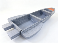 Bateau de pêche pliable en PE, compact et polyvalent, avec fonction de dérive, pour 4 à 6 personnes