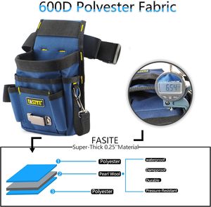 <span class=keywords><strong>Ceinture</strong></span> <span class=keywords><strong>porte</strong></span>-outils en cuir robuste pour coiffeurs, jardiniers, travaux électriques, charpentiers, électriciens, camping - Product Image 2