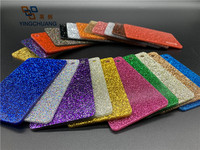 Feuille acrylique PMMA à paillettes holographiques argentées, dorées, roses, scintillantes, épaisse, 1/8'' (3 mm, 4 mm, 5 mm), pour découpe laser