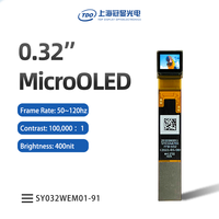 Lunettes AR compactes et légères avec micro-écran AMOLED EVF de 0,32 pouce, 2000 nits, 120 Hz, 800x600, affichages tête haute (HUD) et viseurs