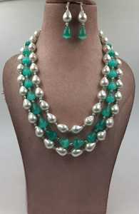 สร้อยโชคเกอร์อินเดียชุดจี้ห้อยคอสร้อยคอทองเหลืองชุดอินเทรนด์สำหรับผู้หญิงชุดปาร์ตี้งานแต่งงาน - Product Image 4