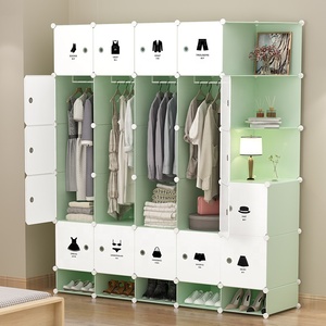 <span class=keywords><strong>Armario</strong></span> de Plástico Plegable Moderno de Alta Calidad, Resistente al Agua y al Polvo, <span class=keywords><strong>con</strong></span> Almacenamiento en Cubos y Zapatero <span class=keywords><strong>para</strong></span> Sala de Estar, en Oferta - Product Image 1