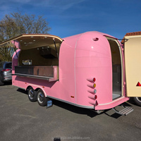 Camion de restauration mobile pour glaces, chariot de street food, camion de pizza personnalisé, remorque grill entièrement équipée à vendre aux États-Unis
