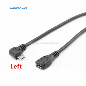 Cable de extensión Micro <span class=keywords><strong>USB</strong></span> de 5 pines, macho a hembra, 90 grados, arriba, abajo, izquierda y derecha, extensión Micro <span class=keywords><strong>USB</strong></span> - Product Image 5