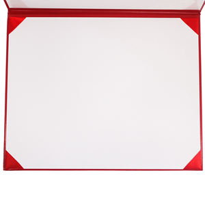 Funda para Certificado de Graduación de Cuero Sintético Liso A4 8.5x11 con Estampado Plateado e Interior de Cartón Blanco - Product Image 6