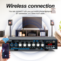 PA-600A-S maison voiture Mini HIFI amplificateurs de puissance numériques 4.1 canaux BT son Surround FM USB télécommande Construction en métal