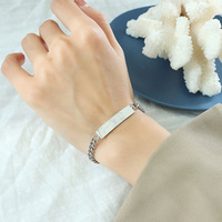 Bijoux vintage en acier inoxydable, or rose et argent Bracelet à chaîne avec breloques pour femmes