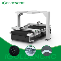 Plotter de corte CNC de doble pórtico con cuchilla vibratoria para cuero y tela con identificación de cuero auténtico